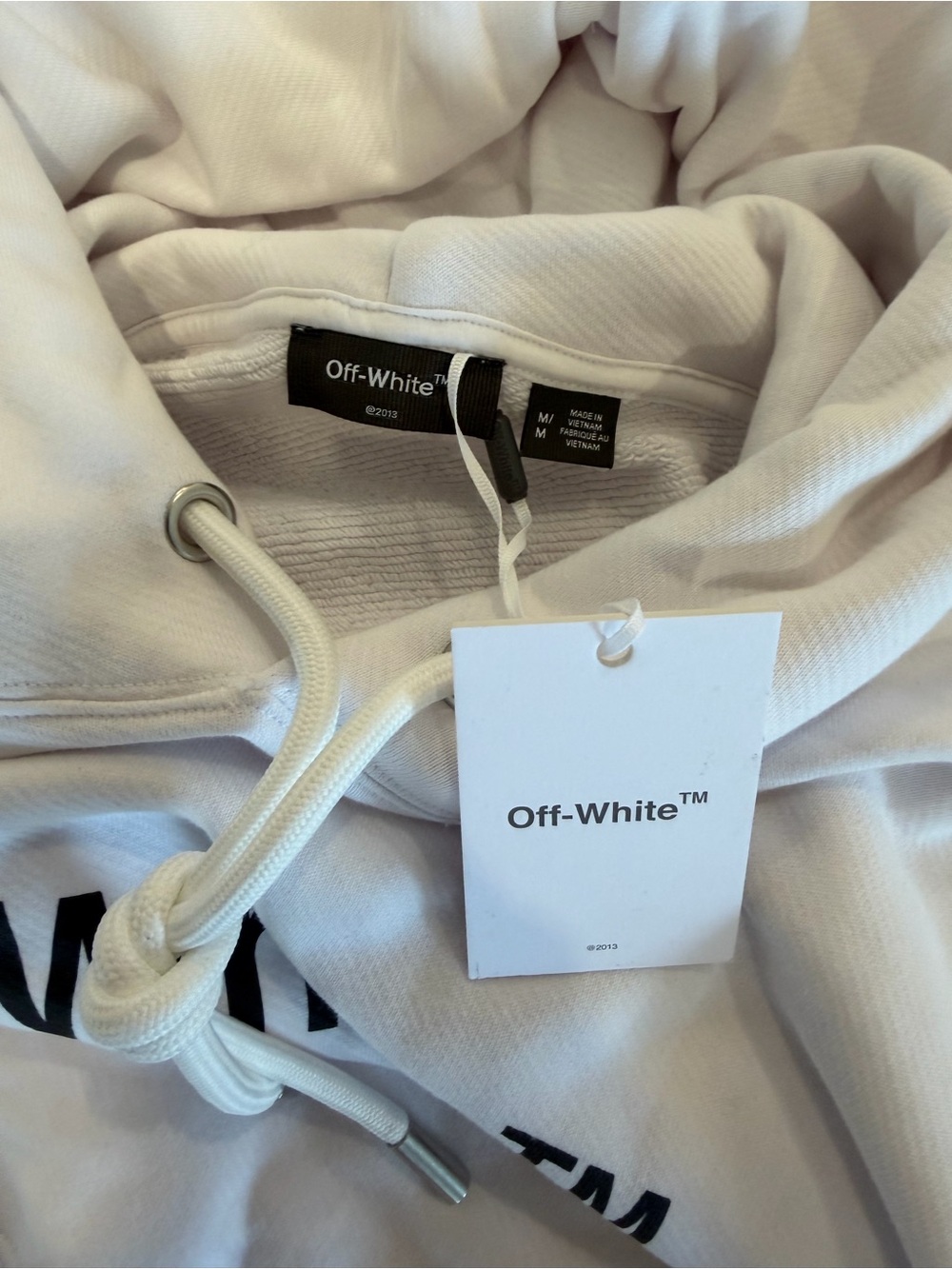 Off-White White Logo Hoodie - Picture 3 of 4